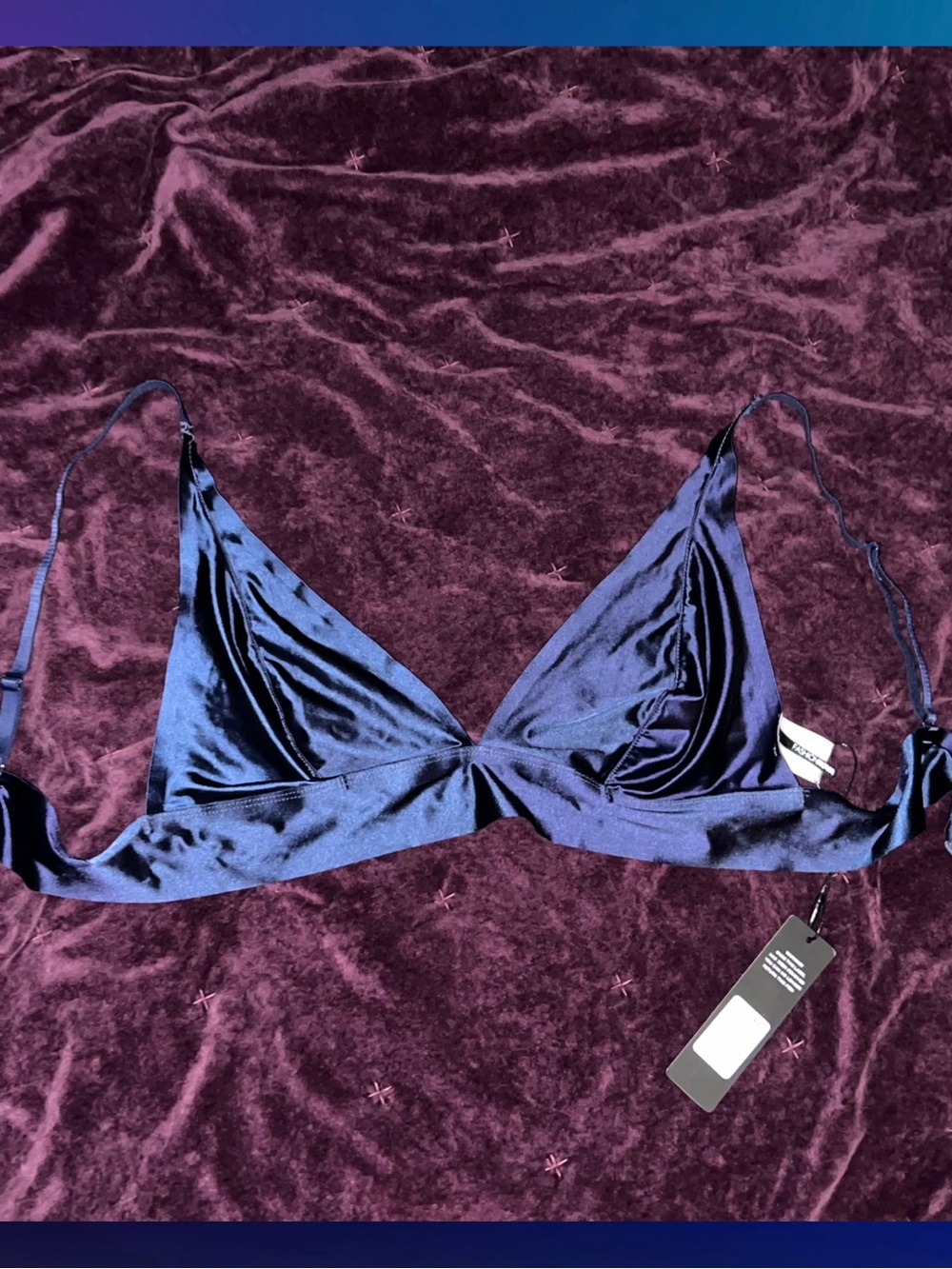 Fashion Nova Satin Bralette New - Picture 2 of 2